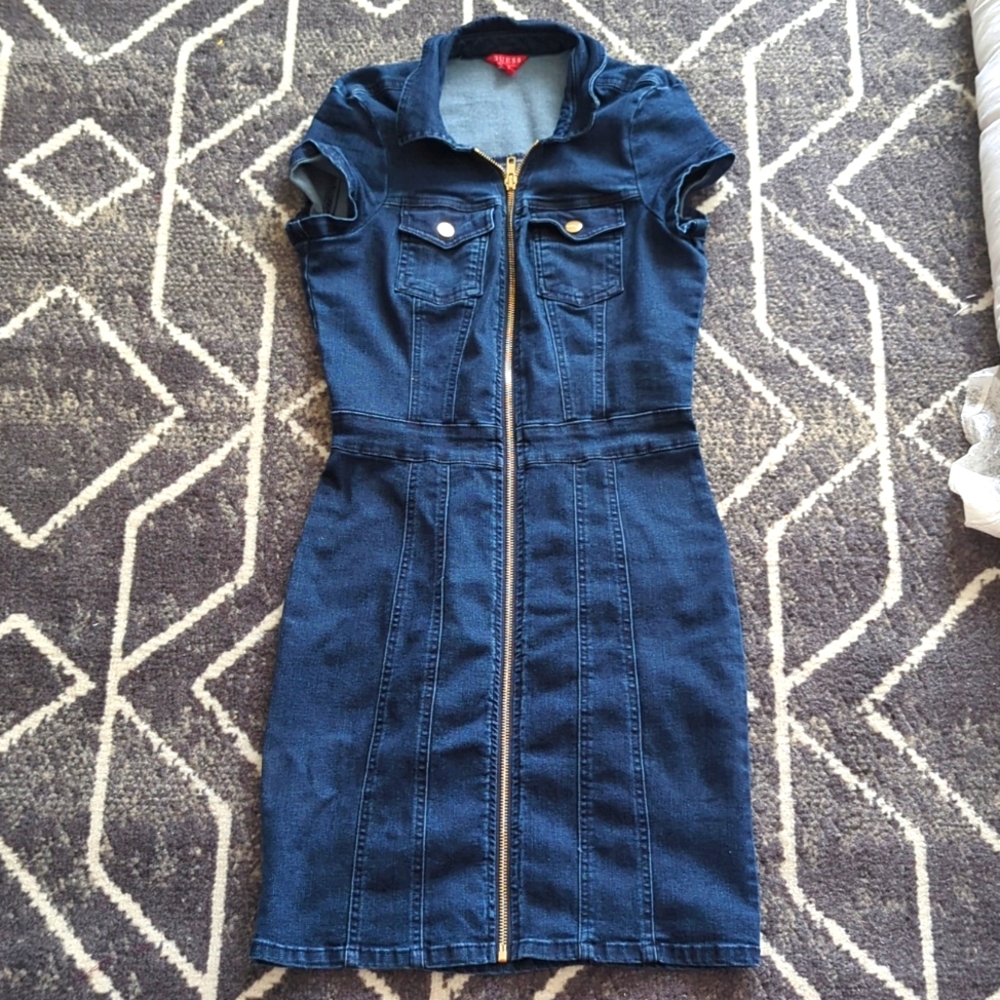 Guess Mini Denim Dress| Women Size S